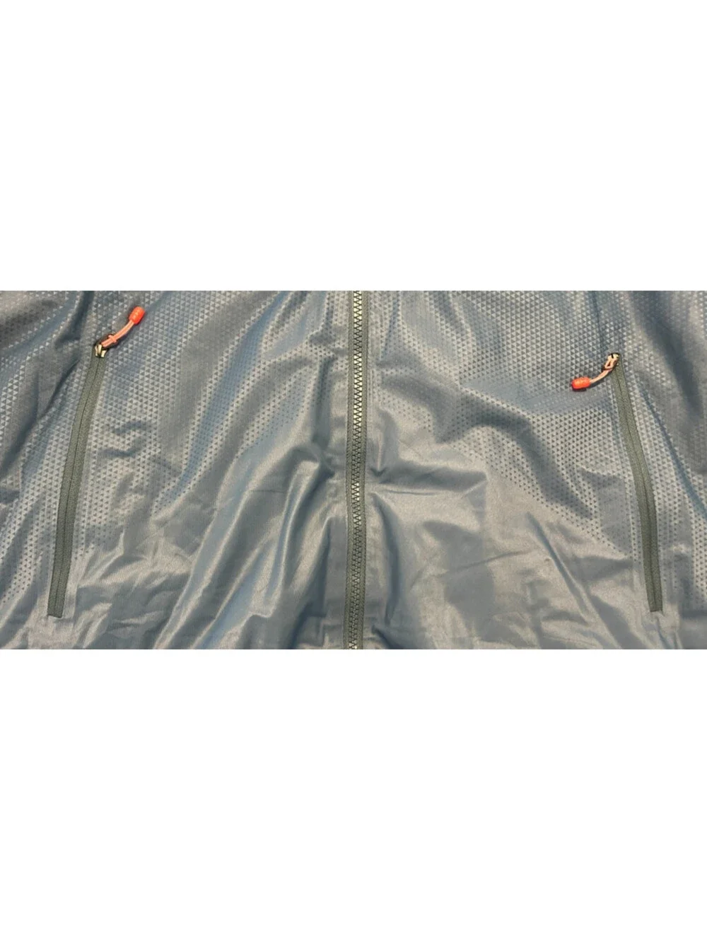 Vintage North Face Hyvent Hooded Blue Quilted Orange Lined Jacket Men's Large L